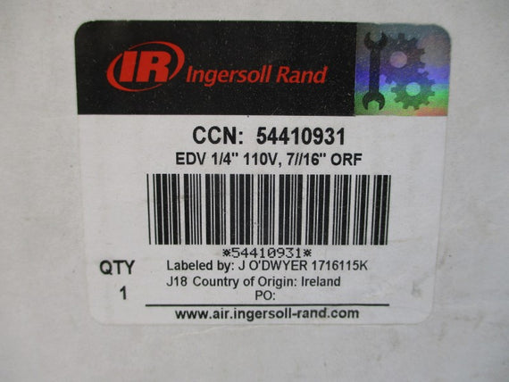 INGERSOLL RAND 54410931 SER. 83 24-240VAC 1A 250PSI 1/4" NSMP