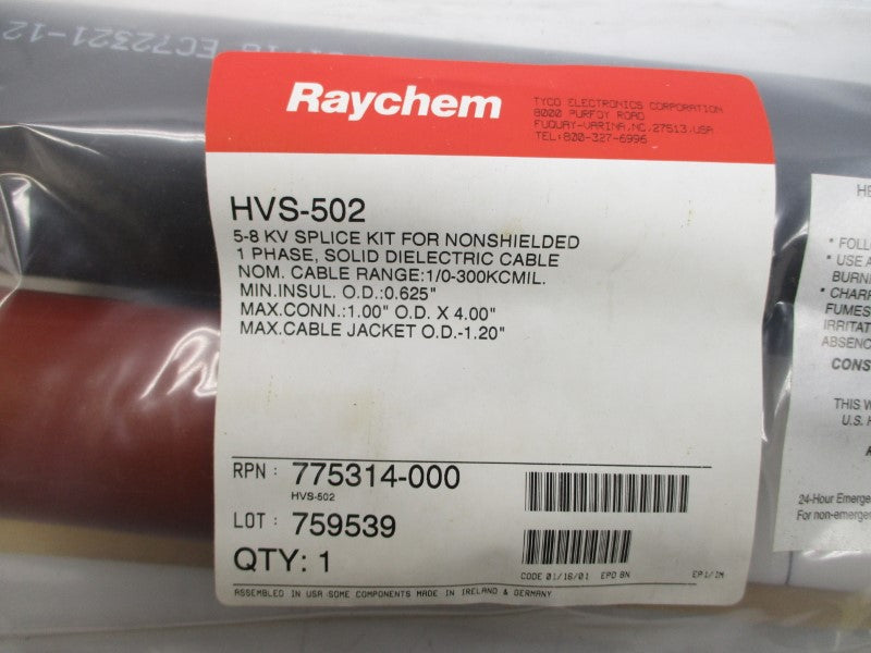 RAYCHEM HVS-502 775314-000 (PKG OF 3) NSMP