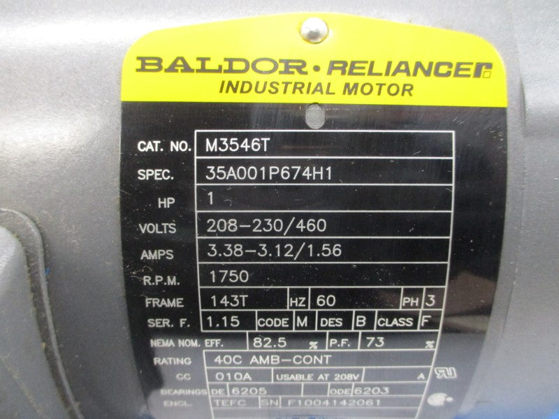VIKING PUMP Z1-104-426-003 208-230/460V 3.38-3.12/1.56A NSNP