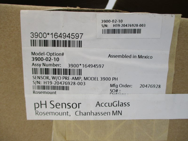 EMERSON ROSEMOUNT 3900-02-10 NSMP