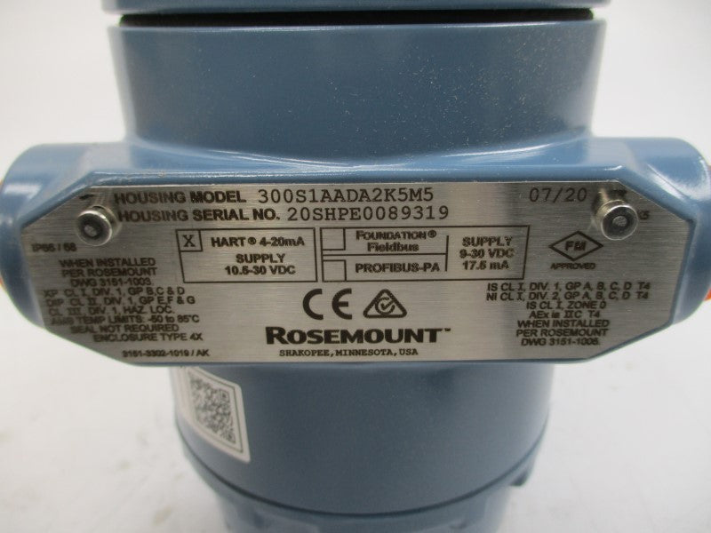 ROSEMOUNT 3051S1CG5A2E12A1AK5M5DA2 10.5-30VDC 0-2000PSI NSMP