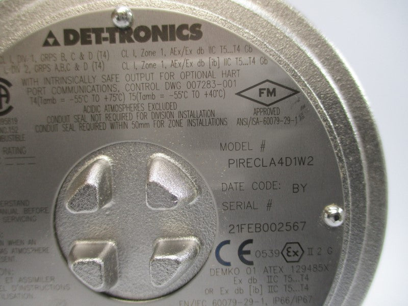 DET-TRONICS 010195-043E PIRECLA4D1W2 18-32VDC NSMP