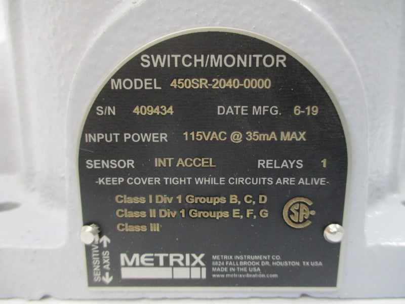 METRIX 450SR-2040-0000 115VAC NSMP