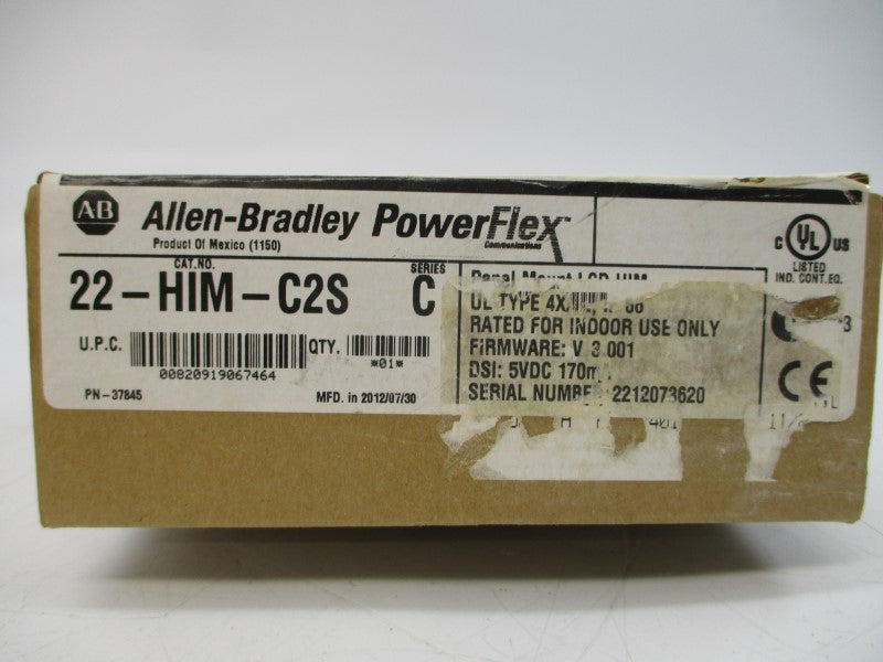 ALLEN BRADLEY 22-HIM-C2S SER. C F/W V3.001 5VDC DATE: 2012 NSFS