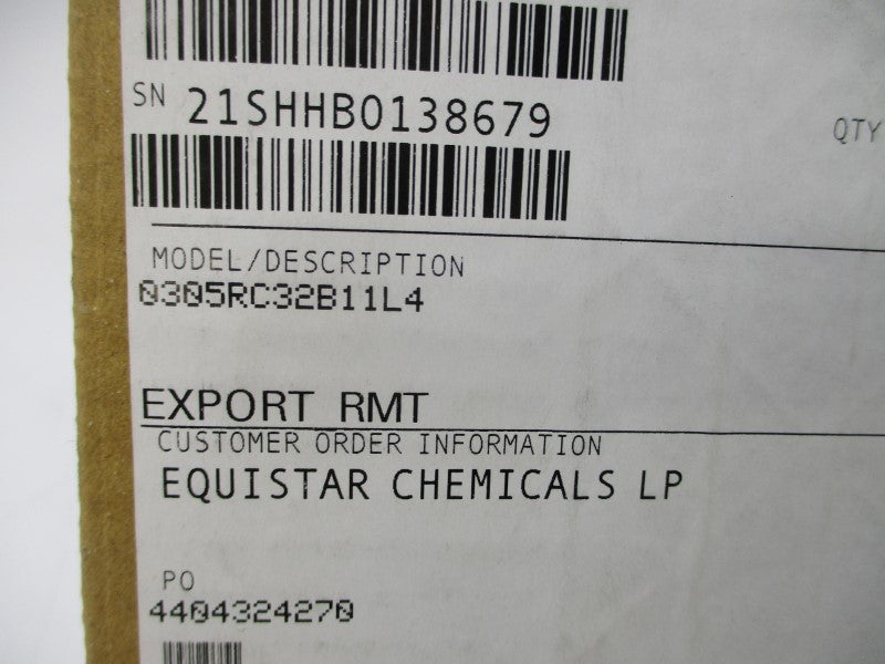 ROSEMOUNT 0305RC32B11L4 C30512-1124-0000 4000-6092PSI NSMP