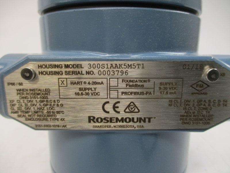 ROSEMOUNT 3051S1CG1A2E11A1AK5M5T1 10.5-30VDC 0.9PSI NSMP