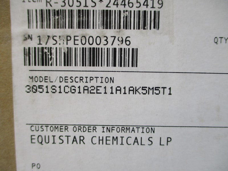 ROSEMOUNT 3051S1CG1A2E11A1AK5M5T1 10.5-30VDC 0.9PSI NSMP