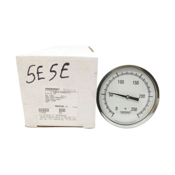 ASHCROFT 50EI60E090 0/250'F 5" STEM9 NSMP