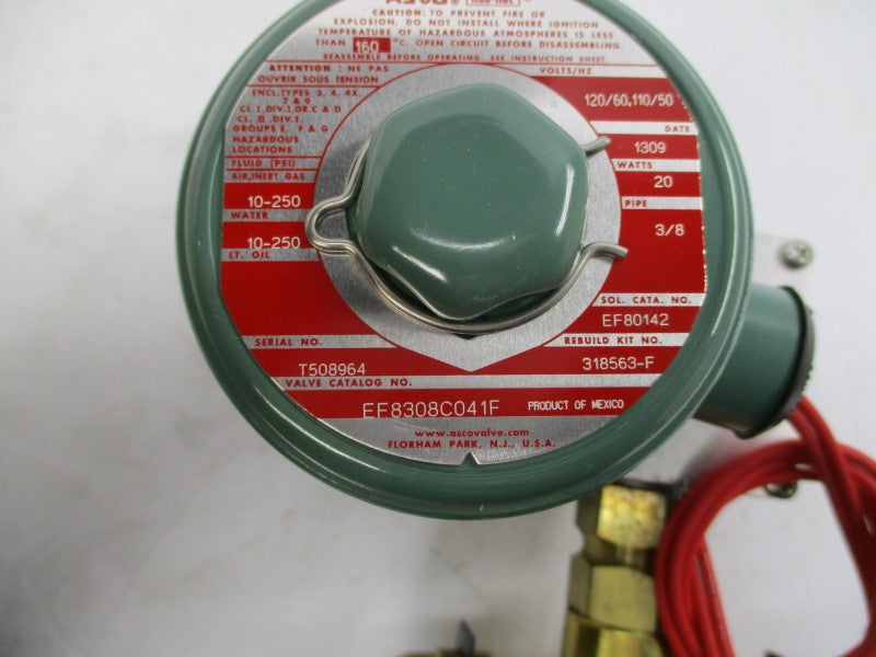 ASCO EF8308C041F 110/120V 10-250PSI 3/8" NSMP