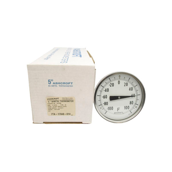 ASHCROFT 50EI60R120 -100/100'F 5" STEM12 NSMP