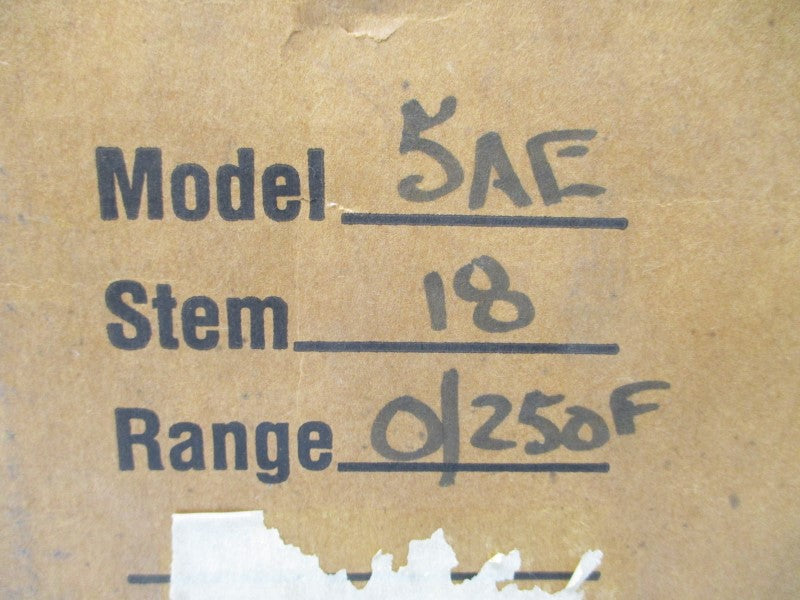 PALMER 5AE 0/250'F STEM18 NSMP