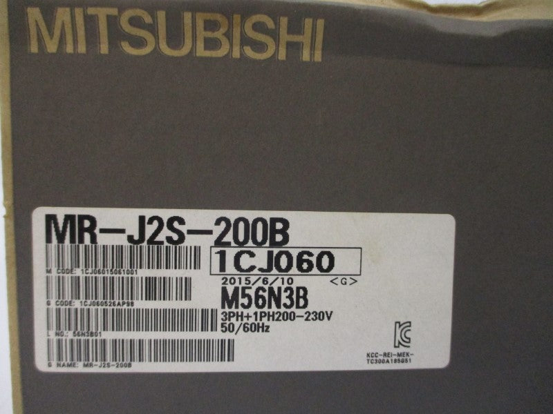MITSUBISHI MR-J2S-200B 200-230VAC 10.5A NSMP