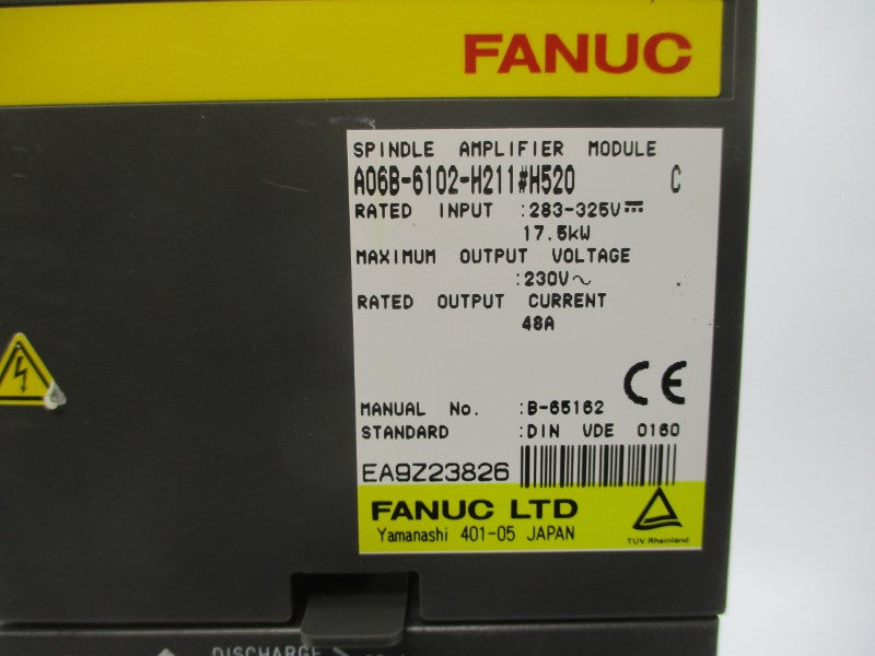 FANUC A06B-6102-H211#H520 283-325V 48A NSNP