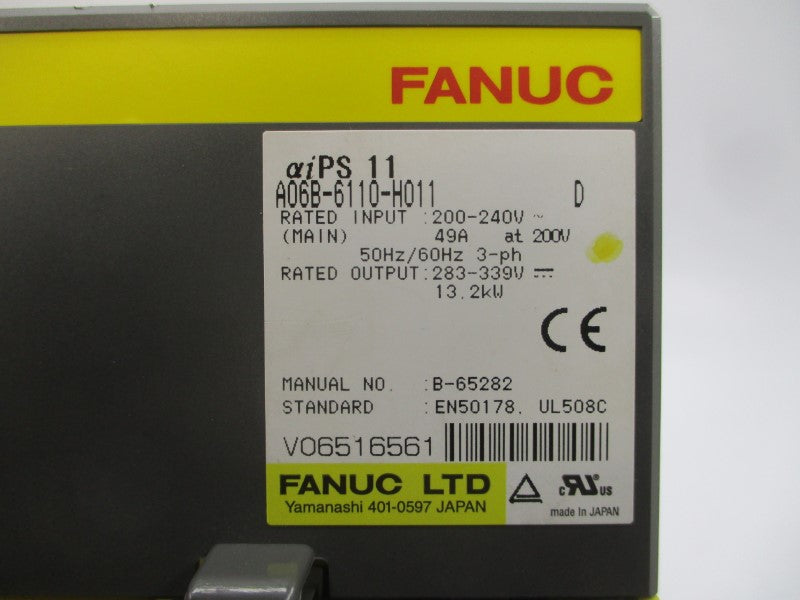 FANUC A06B-6110-H011 200-240V 49A UNMP