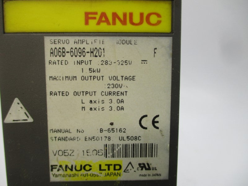 FANUC A06B-6096-H201 283-325V 3.0A UNMP