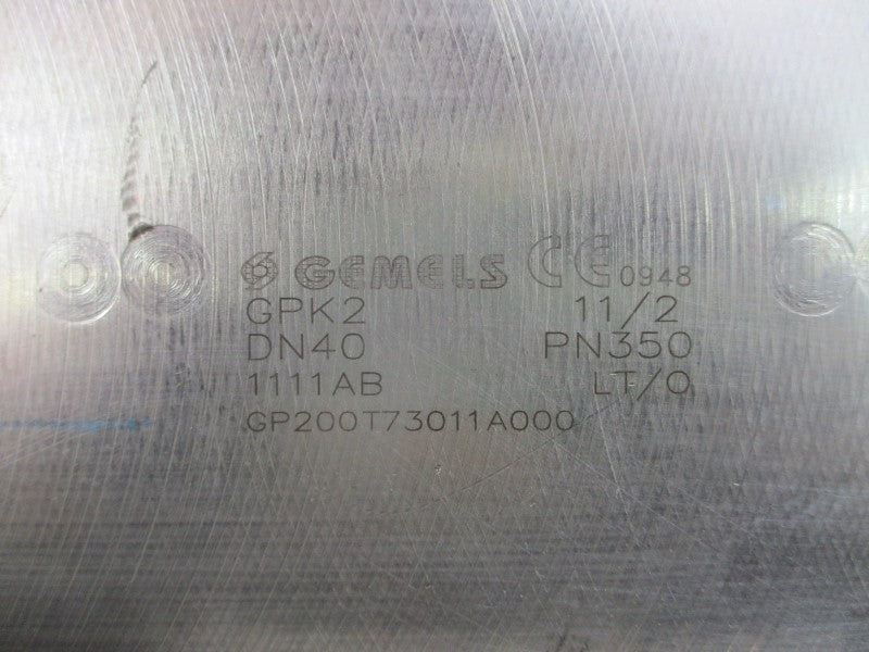 GEMELS GPK2 DN40 PN350 GP200T73011A000 UNMP