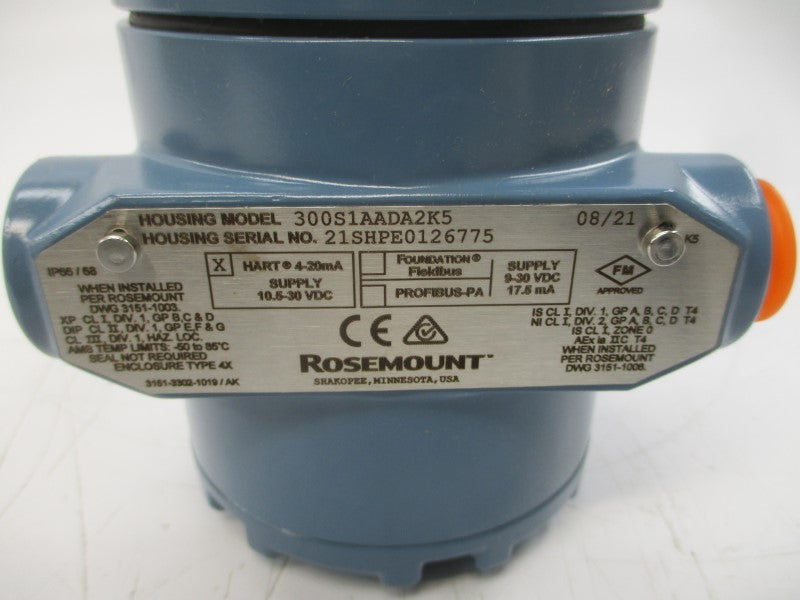 ROSEMOUNT 3051S1CG4A2E12A1AK5L4DA2 10.5-30VDC 300PSI NSMP