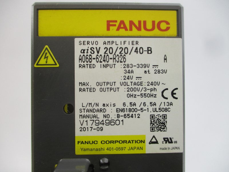 FANUC A06B-6240-H326 283-339V 34A NSMP