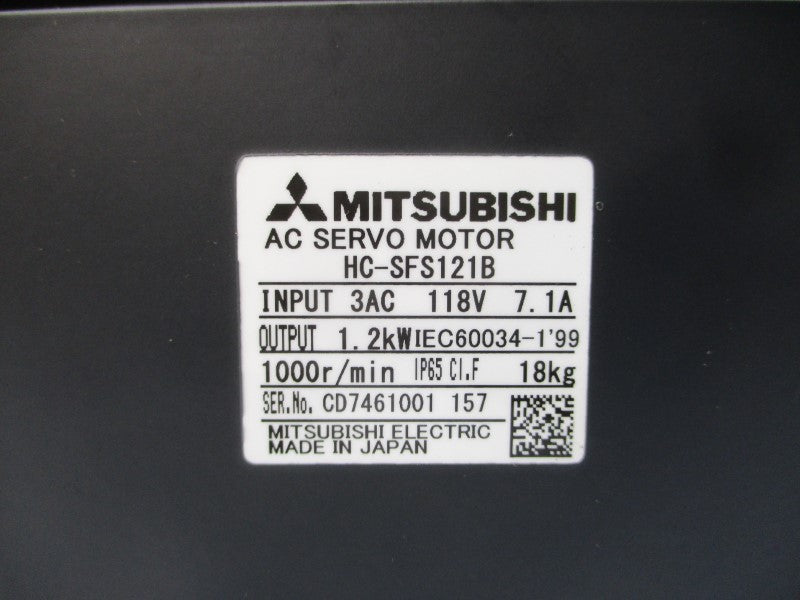MITSUBISHI HC-SFS121B 118VAC 7.1A NSMP