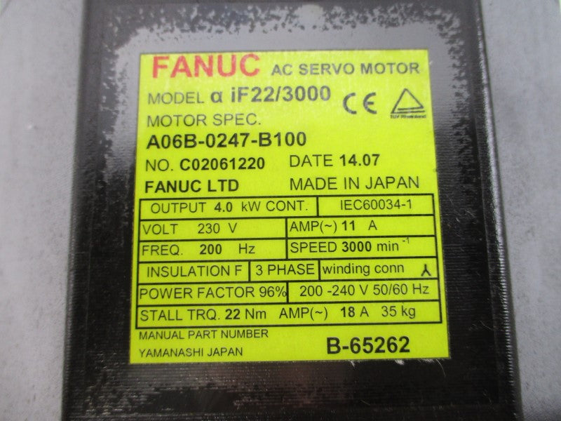 FANUC A06B-0247-B100 230VAC 11A NSNP