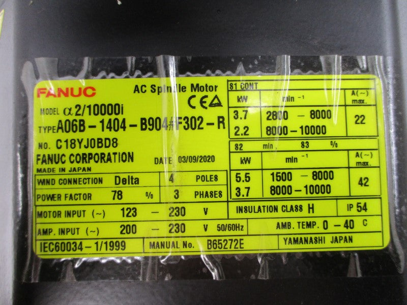 FANUC A06B-1404-B904#F302-R 123-230VAC 22/42A NSNP