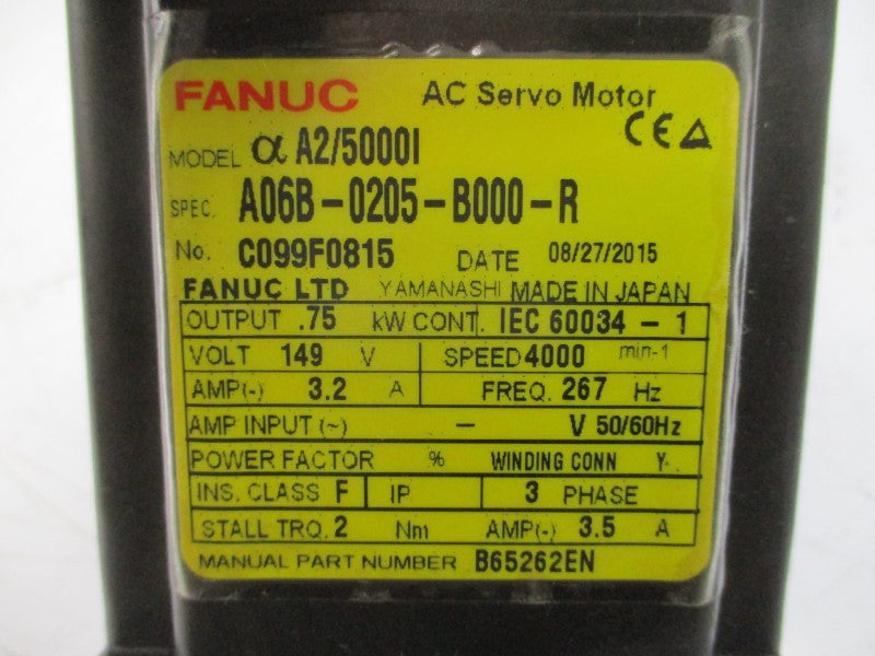 FANUC A06B-0205-B000-R 149VAC 3.2A NSNP