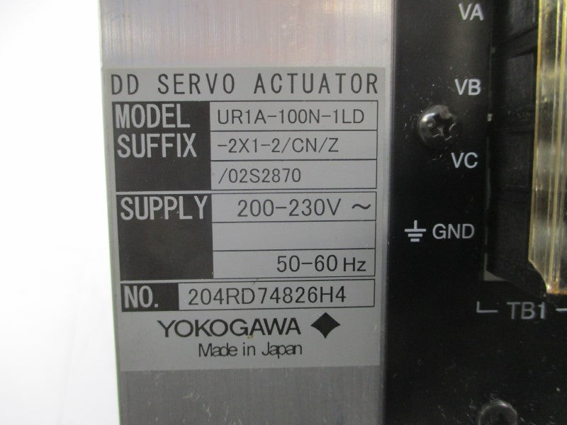 YOKOGAWA UR1A-100N-1LD-2X1-2/CN/Z/02S2870 200-230V UNMP