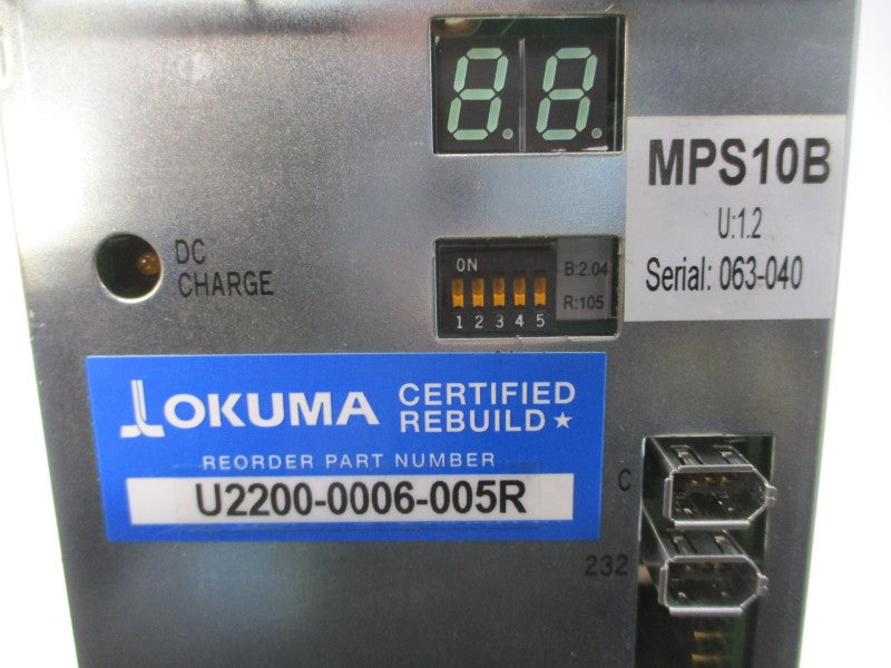 OKUMA MPS10B U2200-0006-005R REMAN