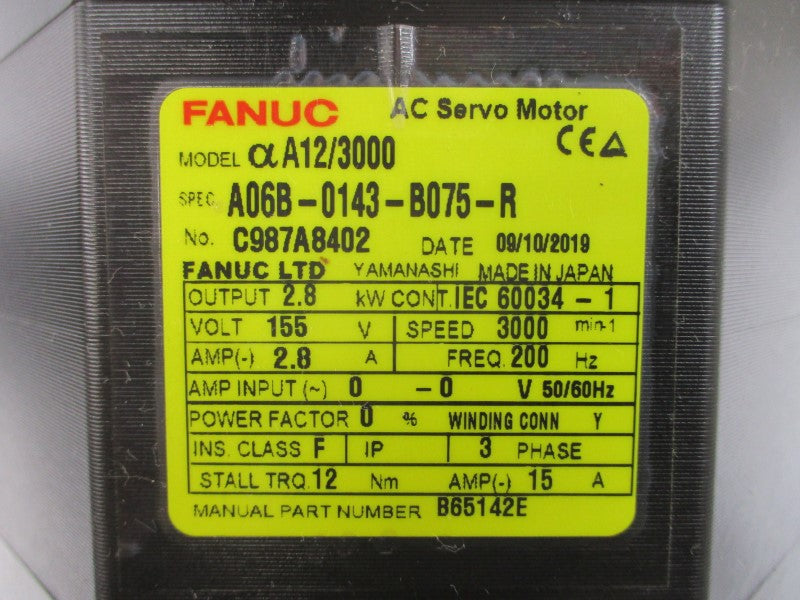 FANUC A06B-0143-B075-R 155VAC 2.8A NSNP