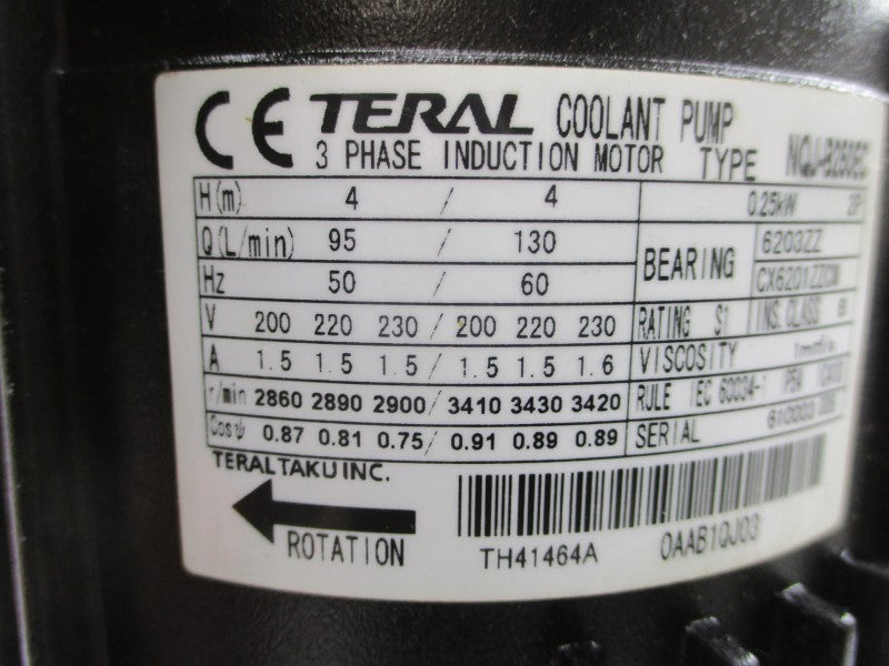 TERAL NQJ-B250EC 200/230V 1.5/1.6A NSNP