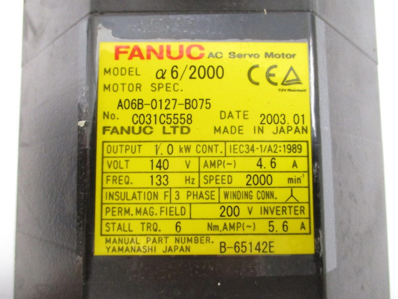 FANUC A06B-0127-B075 140VAC 4.6A (AS PICTURED1) UNMPUNMP