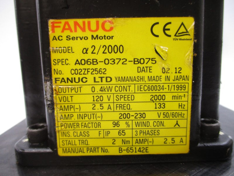 FANUC A06B-0372-B075 120VAC 2.5A (AS PICTURED) UNMP