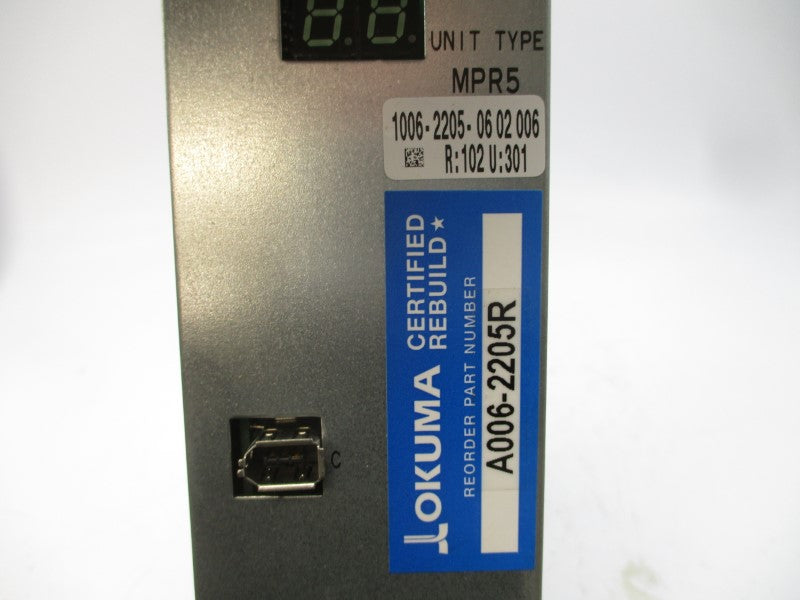 OKUMA MPR5 1006-2205-0602006 REMAN