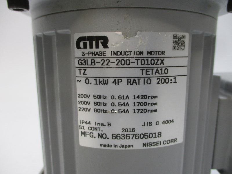 GTR G3LB-22-200-T010ZX 66367605018 200/220V 0.61/0.54A NSNP