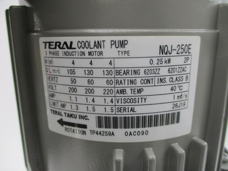 TERAL NQJ-250E 200/220V 1.1/1.4A NSNP