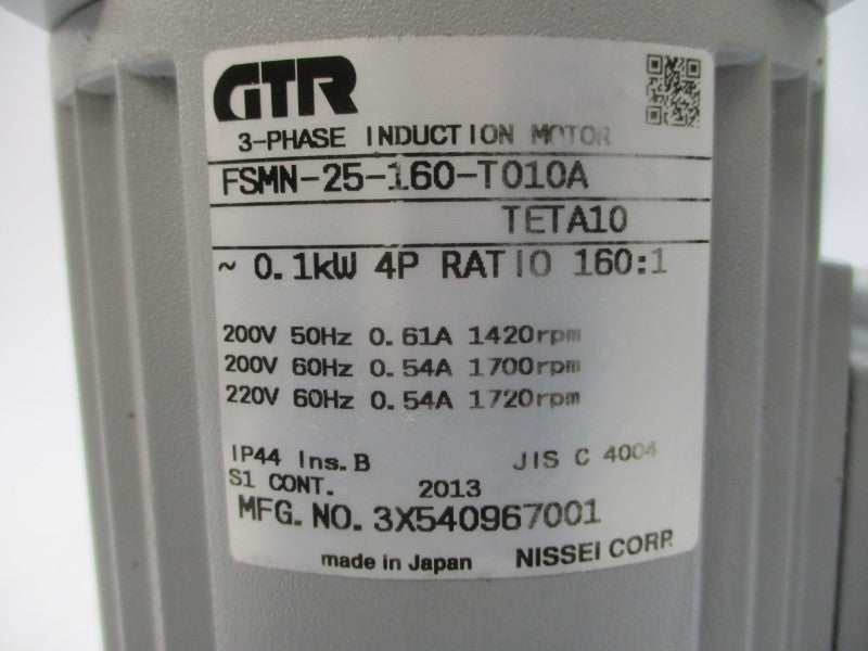 GTR FSMN-25-160-T010A 3X540967001 200/220V 0.61/0.54A NSNP