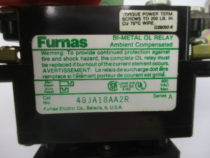 FURNAS 48JA18AA2R SER. A 600VAC 180A NSMP