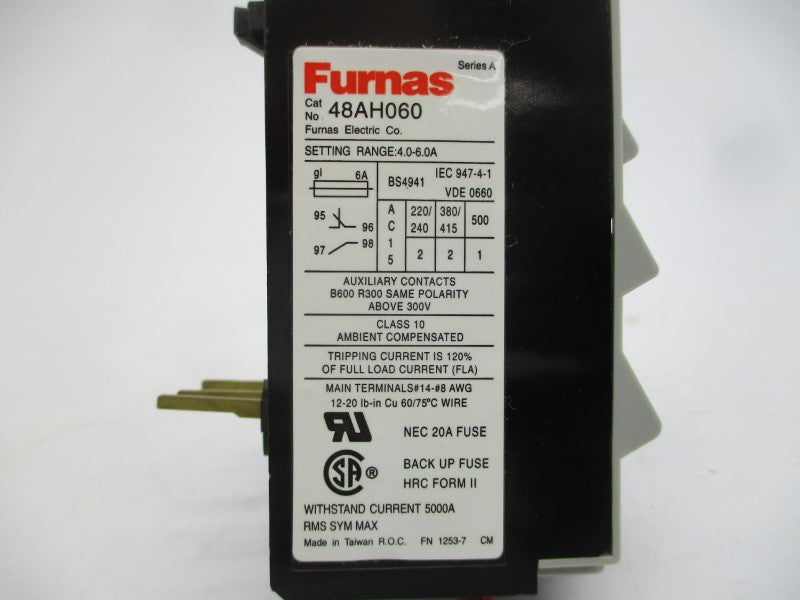 FURNAS 48AH060 SER. A 500V 4.0-6.0A NSMP