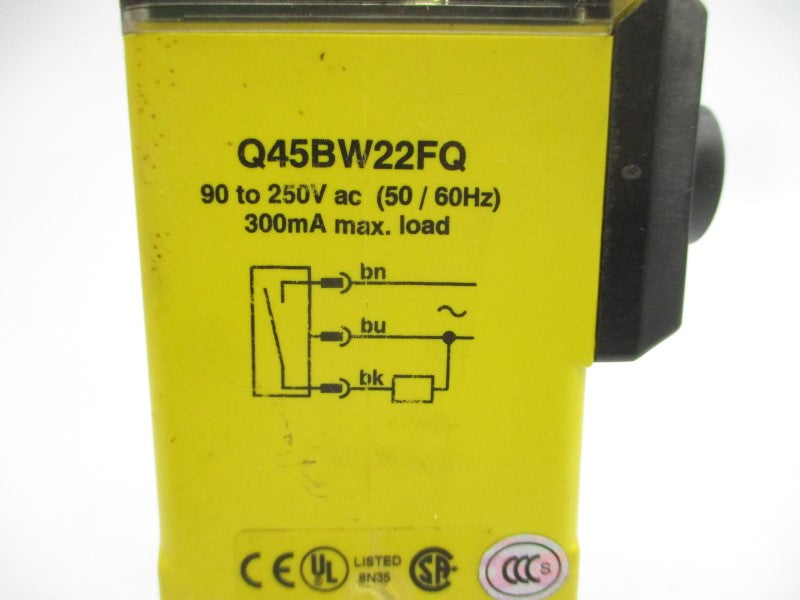 BANNER ENGINEERING Q45BW22FQ 90-250VAC UNMP