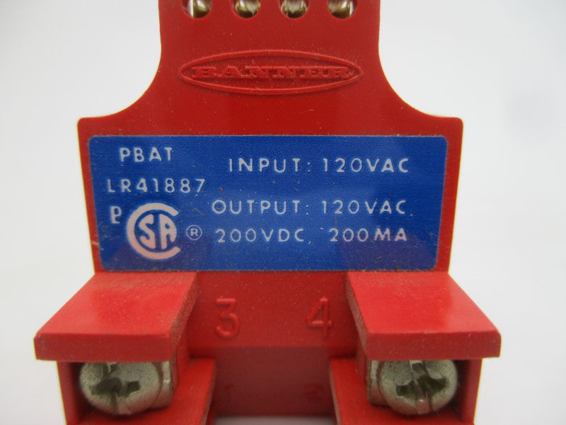 BANNER ENGINEERING PBAT 120VAC NSNP