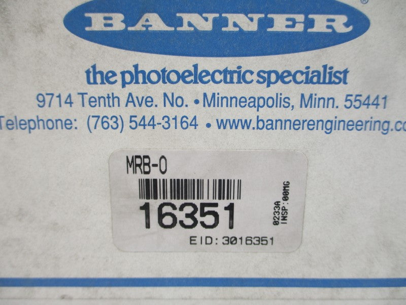 BANNER ENGINEERING MRB-0 16351 NSFS