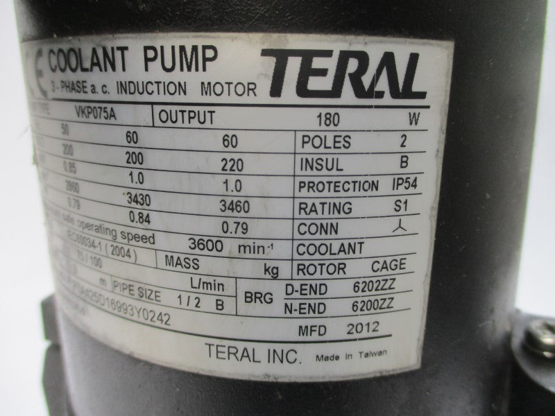 TERAL VKP075A 200/220V 0.85/1.0A NSNP