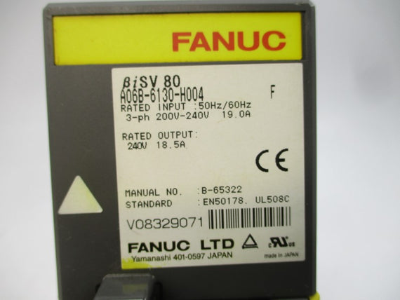FANUC A06B-6130-H004 200-240V 19.0A UNMP