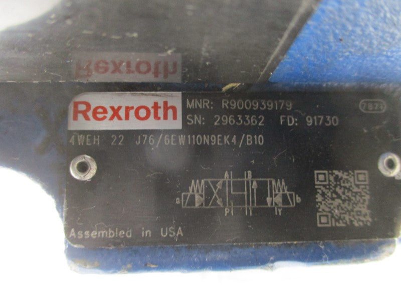 REXROTH R900939179 4WEH22J76/6EW110N9EK4/B10 UNMP