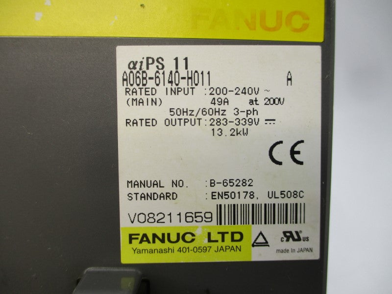 FANUC A06B-6140-H011 200-240V 49A UNMP