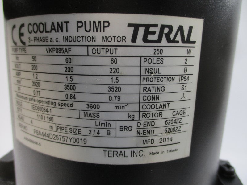TERAL VKP085AF 200/220V 1.2/1.5A NSNP