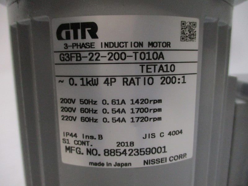 GTR G3FB-22-200-T010A 200/220V 0.54/0.61A NSMP