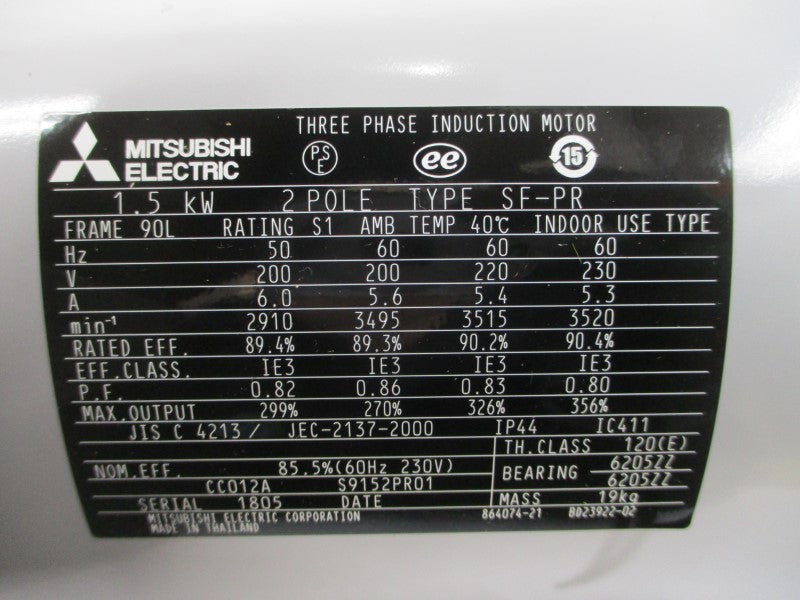 MITSUBISHI SF-PR 200/230V 5.3/6.0A NSMP