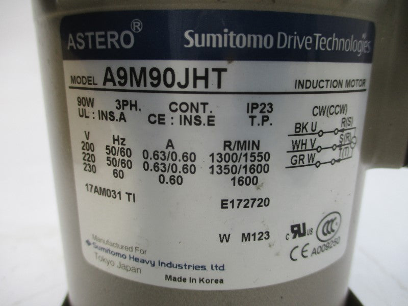 SUMITOMO A9M90JHT 200/230V 0.60/0.63A NSMP