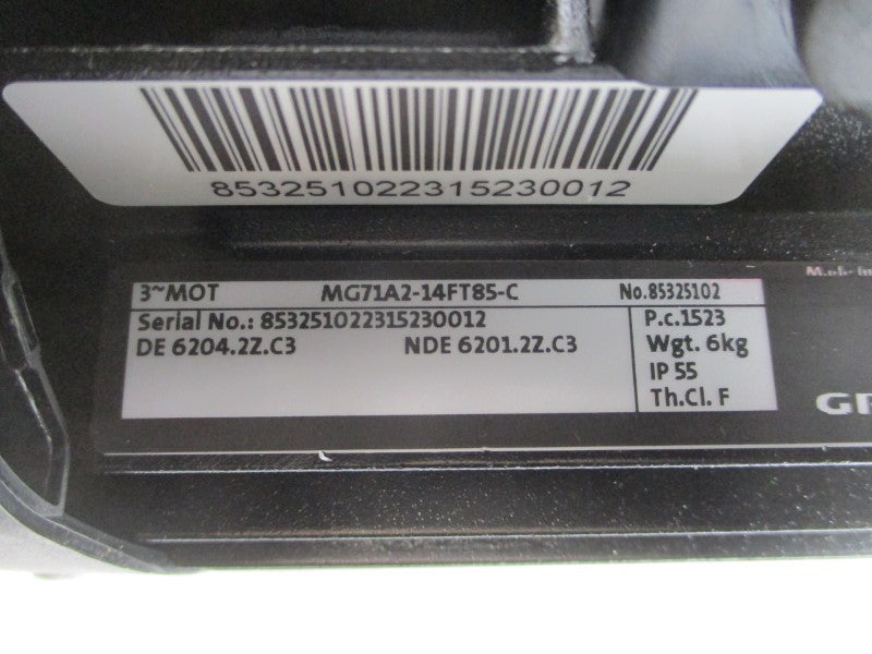 GRUNDFOS MTR3-7/2A-M-A-HUUV 200-230/346-400V 1.65-1.50/0.96-0.87A NSMP